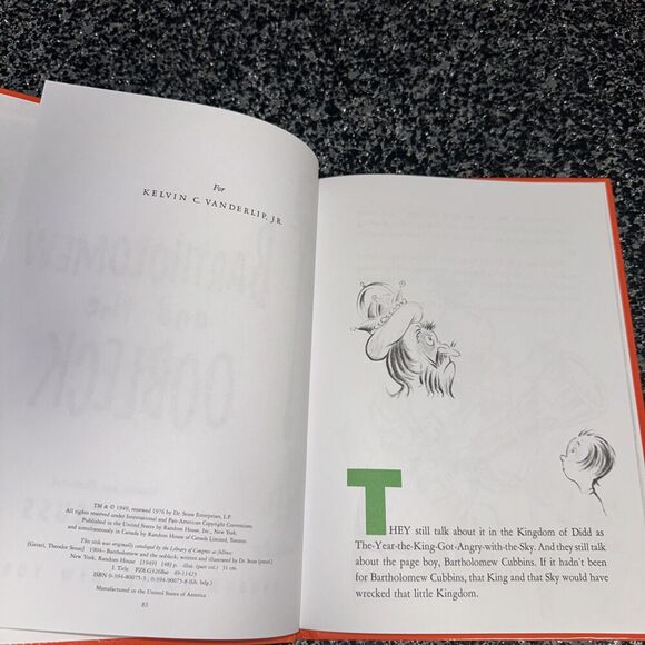 Dr Seuss Bartholomew and the Oobleck Hardcover Book - Picture 3 of 3